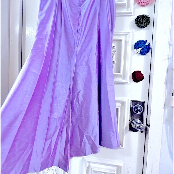 Stunning; 2pcFormal Dress “Top+Maxi Skirt” Shiny Fancy Lilac  Special Occasions - Picture 6 of 16